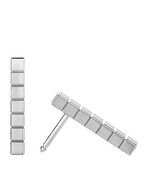 Chopard White Ice Cube Earrings