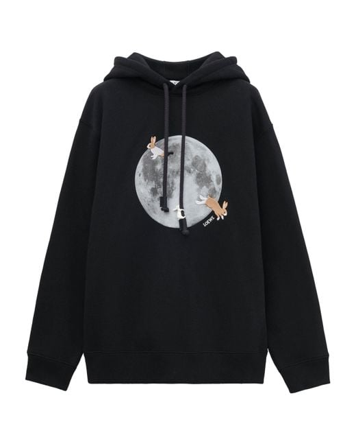 Loewe Black X Suna Fujita Rabbit Moon Hoodie