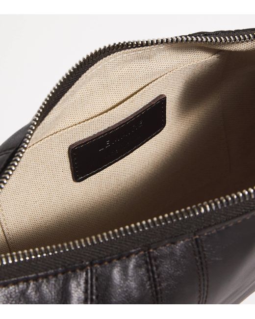 Lemaire Black Small Nappa Leather Croissant Cross-Body Bag