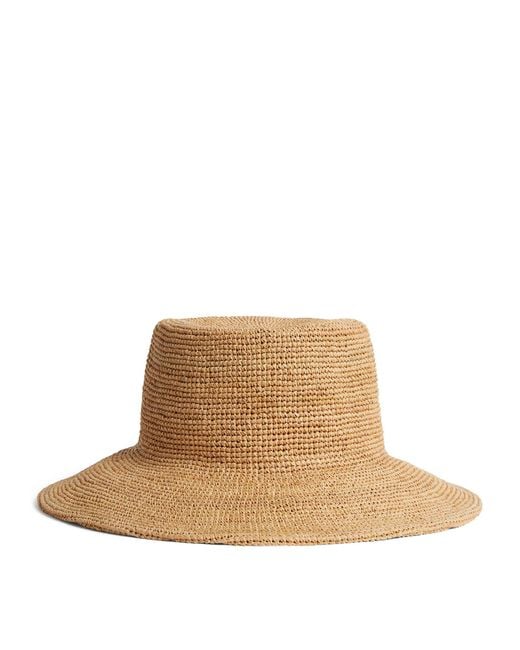 Lack of Color Brown Raffia Inca Bucket Hat