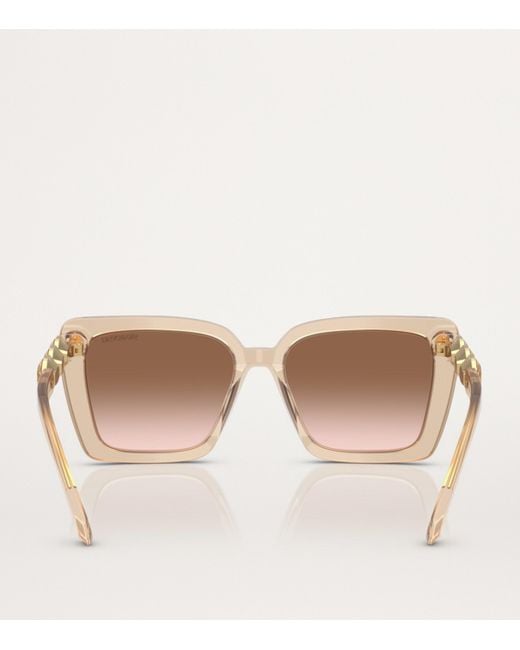Swarovski Brown Acetate Sk6032 Sunglasses