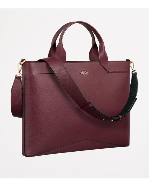 Cartier Purple Leather Losange Document Holder