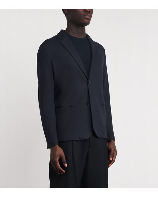 Giorgio Armani Blue Cashmere Blazer for men