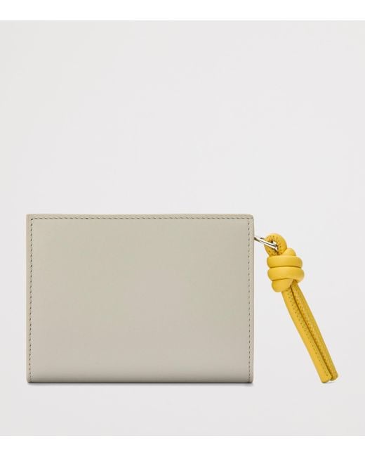 Loewe Gray Leather Knot Wallet