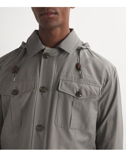 Ralph Lauren Gray Ralph Lauren Label Silk Field Jacket for men