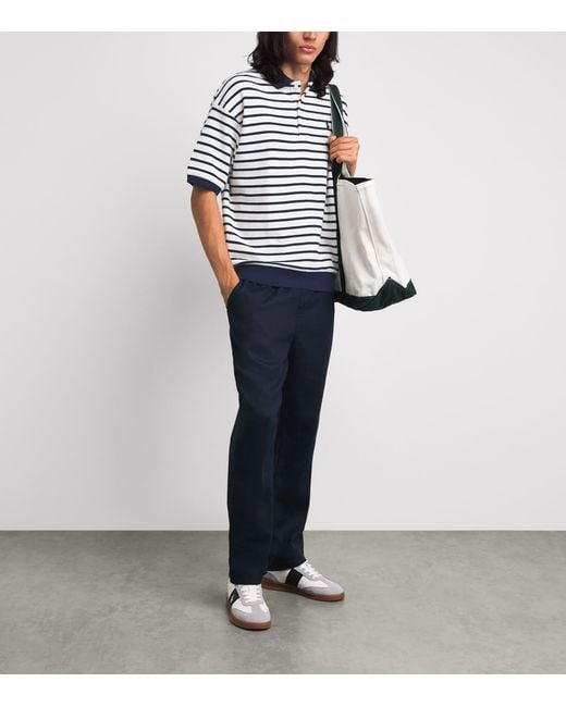 Polo Ralph Lauren Blue Cotton Mesh Slim Polo Shirt for men