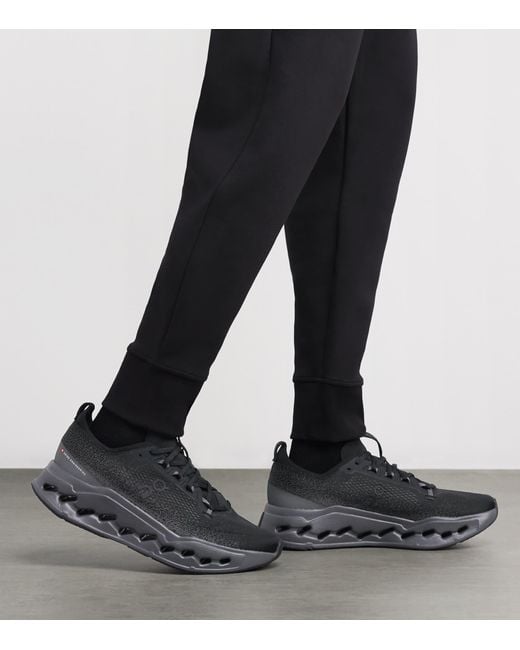 On Shoes Black Cloudsurfer Max Trainers for men