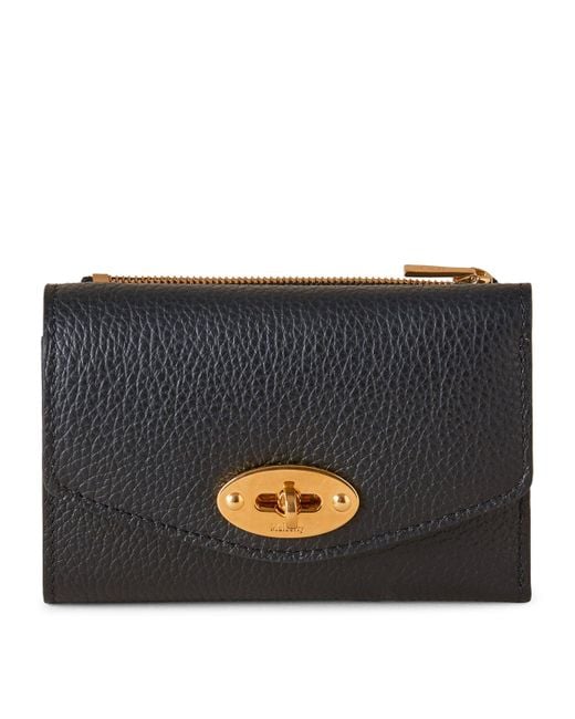 Mulberry Black Leather Folded Darley Wallet