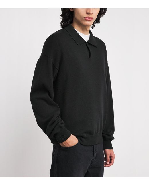 The Row Black Kirin Cotton Sweater for men