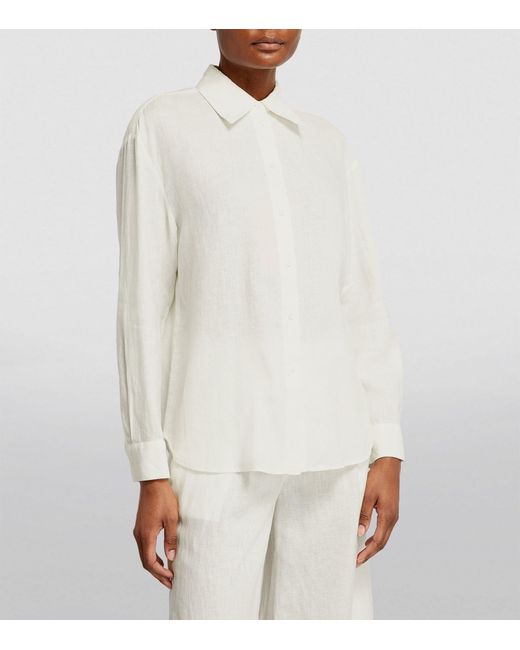 MAX&Co. White Linen Shirt