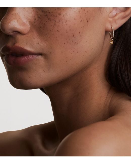 Astrid & Miyu Metallic And Citrine Birthstone Earring Charm