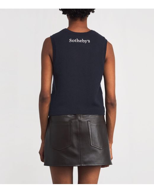 FRAME Blue X Sotheby's Argyle Sweater Vest