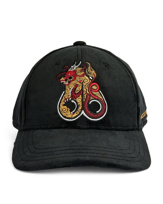 Moose Knuckles Black Velvet Dragon Cap for men