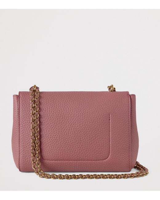 Mulberry Purple Leather Lily Shoulder Bag