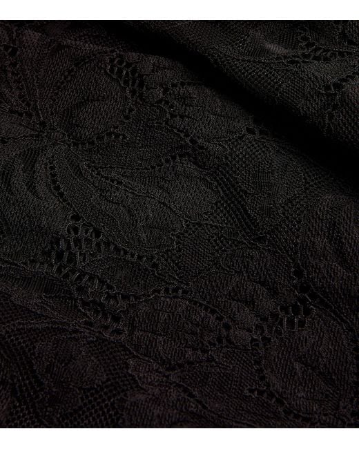 Rabanne Black Lace Maxi Dress