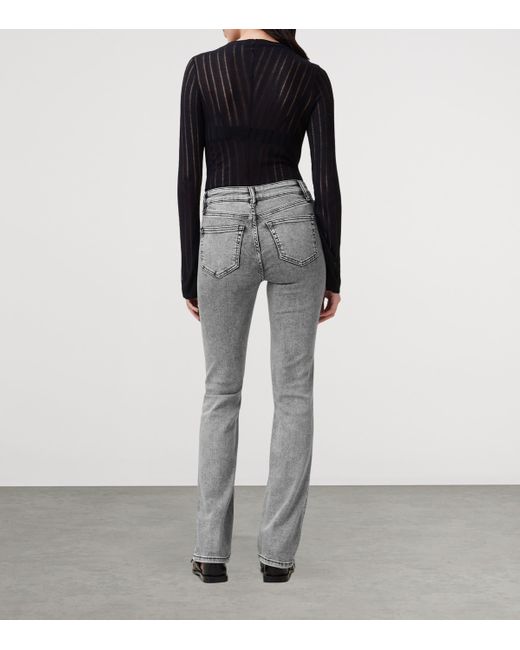 AllSaints Gray Haldan Bootcut Jeans