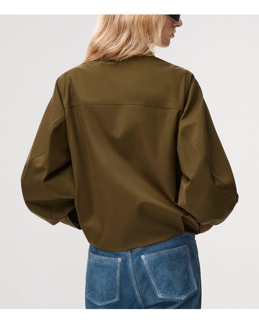 Loewe Green Cotton-Silk Jacket
