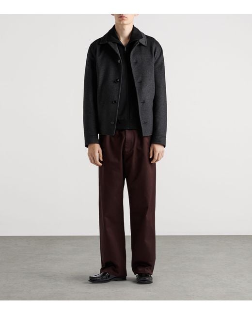 Prada Black Cotton-Blend Technical Jacket for men