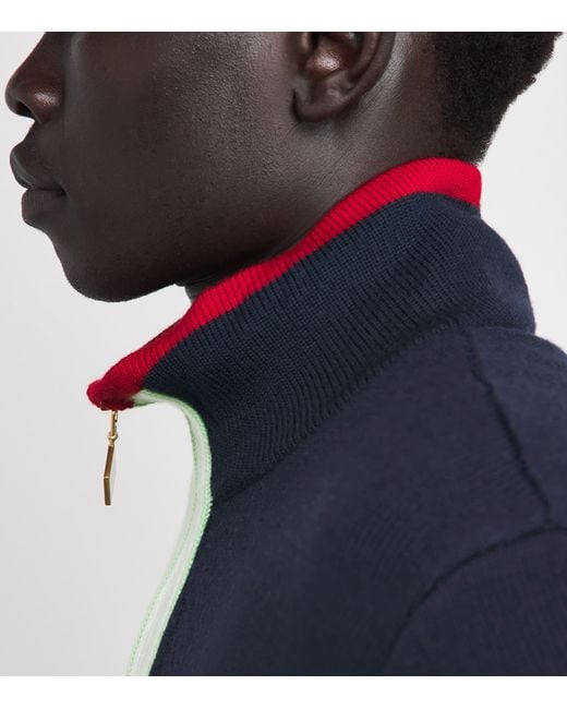Casablanca Blue Merino Track Jacket for men