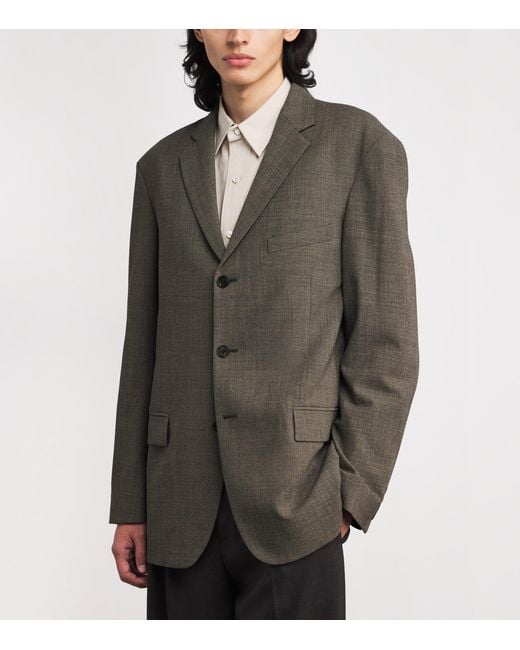 The Row Green Poe Wool Blazer for men