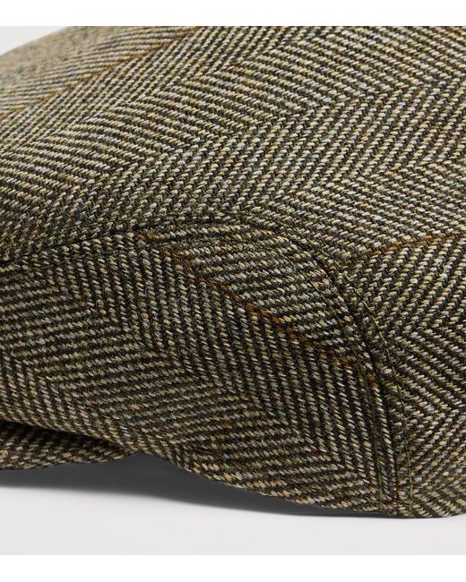 James Purdey & Sons Green Wool-Blend Tweed Litton Cap for men
