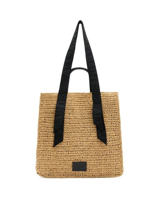 AllSaints Metallic Paper-Leather Lullah Tote Bag