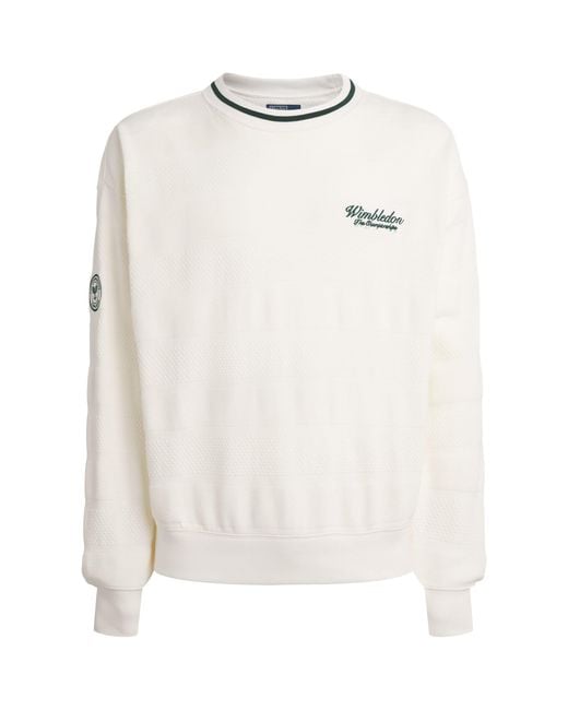 Polo Ralph Lauren White X Wimbledon Cotton Sweater for men