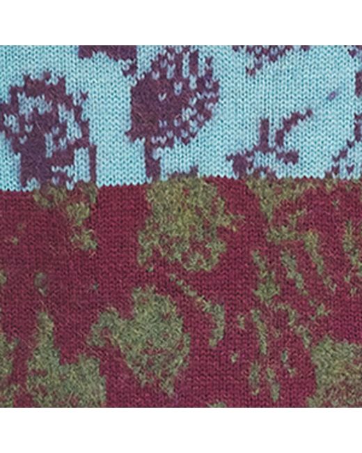 Dries Van Noten Blue Wool-Blend Patchwork Scarf for men