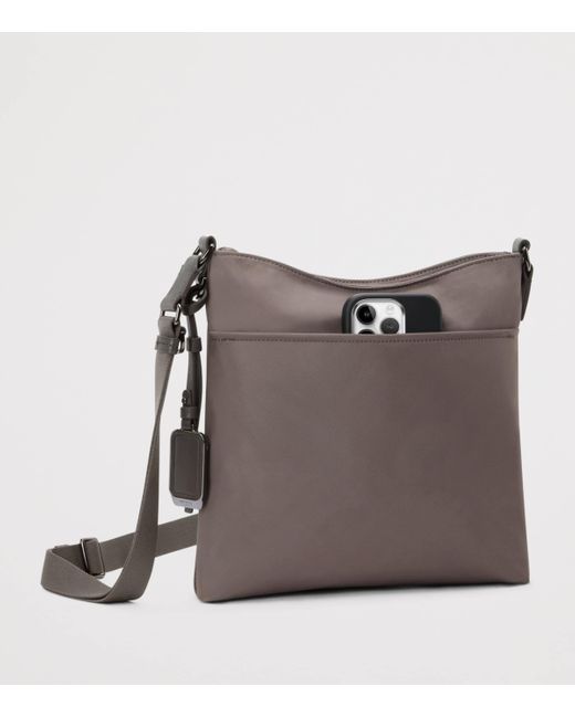 Tumi Brown Nylon Voyageur Tyler Cross-Body Bag