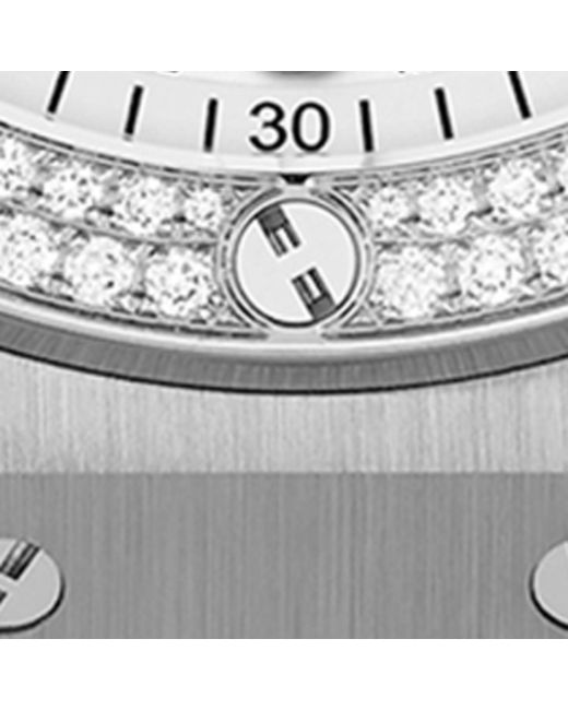 Hublot Metallic Stainless Steel And Diamond Big Bang Watch 38mm