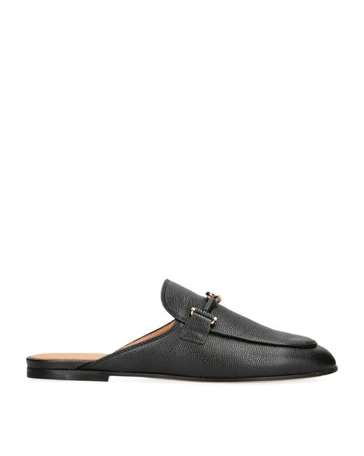 Tod's Black Leather Slippers