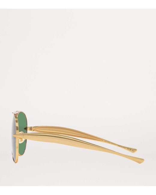 Bottega Veneta Green Bv1305S-Tinted Sunglasses