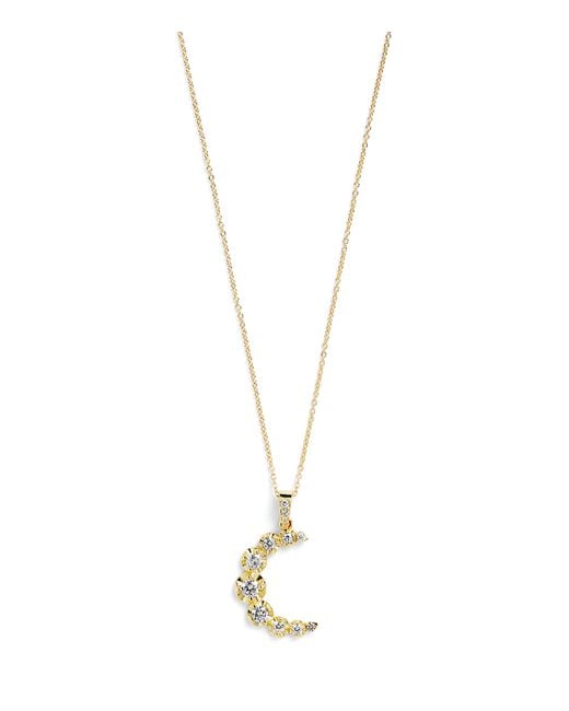Jennifer Meyer Metallic And Diamond Moon Necklace