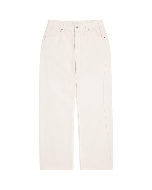 LE17SEPTEMBRE White Curved Seam Jeans for men