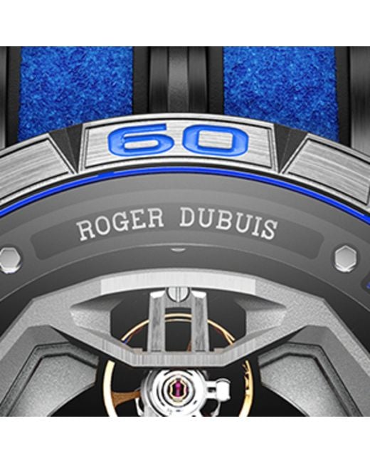 Roger Dubuis Blue X Lamborghini Titanium Excalibur Spider Monobalancier Huracán Watch 45mm