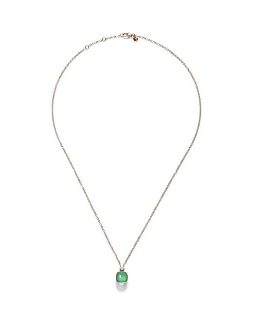 Pomellato Metallic Mixed, Diamond, Prasiolite And Agate Nudo Necklace