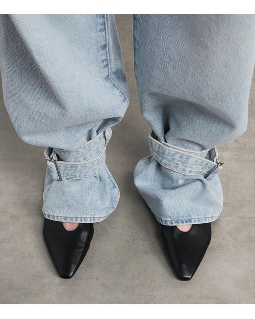 Agolde Blue Cinched-Hem Jeans