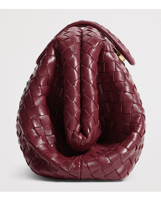 Bottega Veneta Purple Small Leather Lauren 1980 Clutch Bag