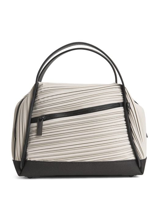 Pleats Please Issey Miyake Metallic Bias Pleats Top-Handle Bag