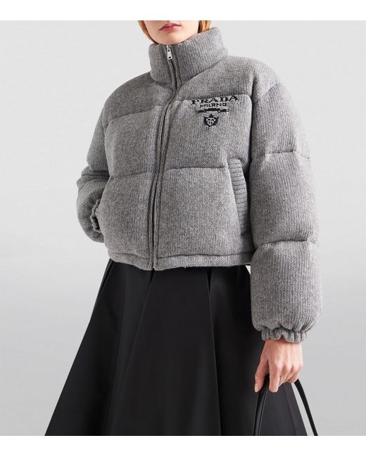 cashmere prada puffers