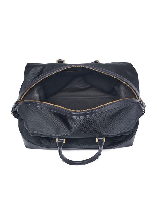Aspinal Blue Nylon Gym Bag for men