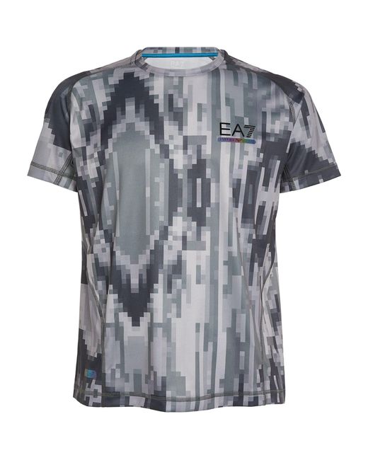 EA7 Gray Ventus T-shirt for men