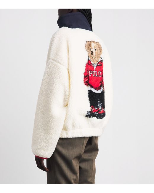 Polo Ralph Lauren Blue Fleece Polo Bear Sweater