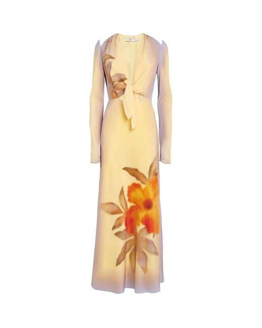 Sir Metallic Silk Sorrento Maxi Dress