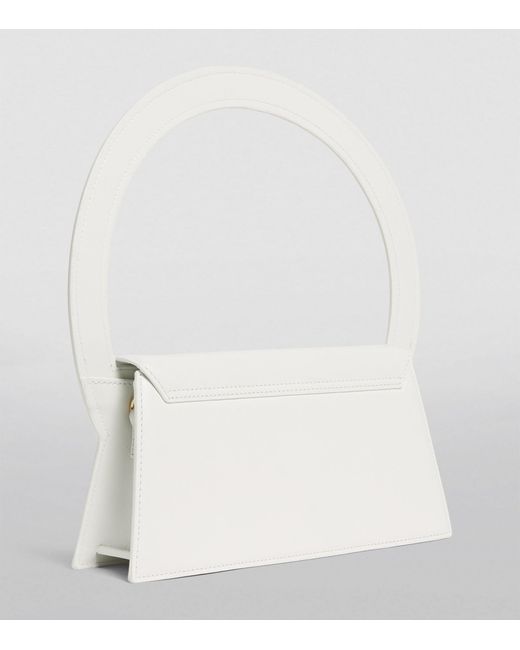 Jacquemus White Leather Le Sac Rond Top-handle Bag