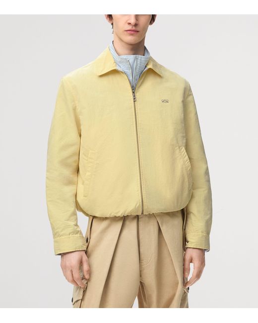 Loewe Yellow Canvas Zip-Up Jacket for men