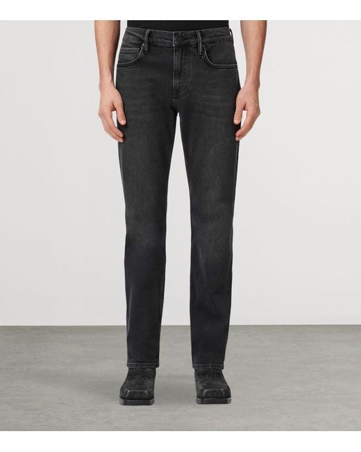AllSaints Gray Sid Comfort Skinny Jeans for men