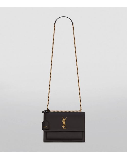 Saint Laurent White Small Sunset Shoulder Bag