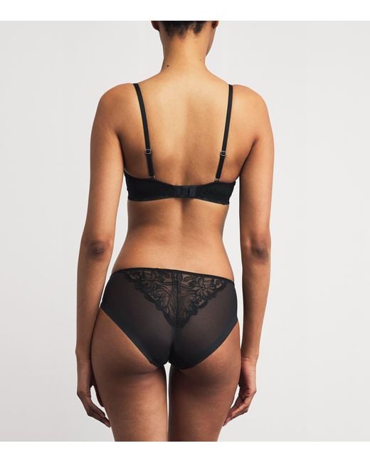 Simone Perele Black Lace Intrigue Plunge Push-Up Bra
