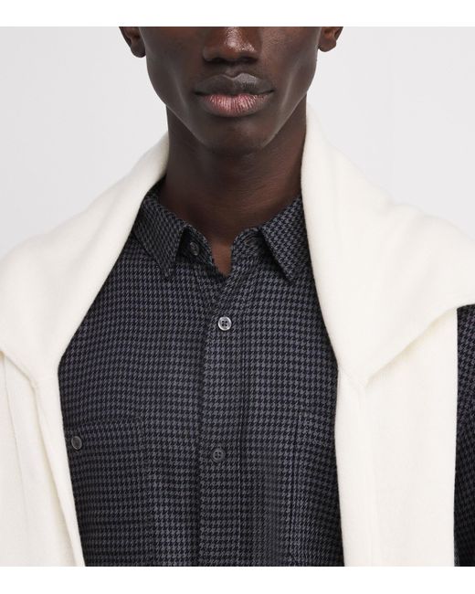 PAIGE Blue Cotton-Blend Check Everett Shirt for men